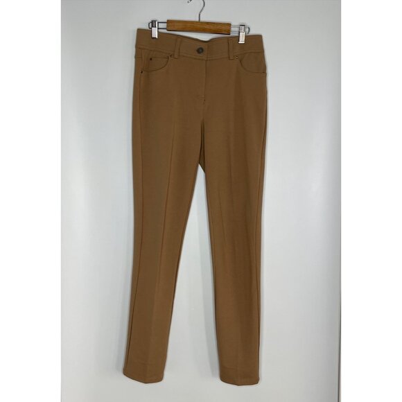 89th & Madison Brown Stretch Skinny 5‎ Pocket Pant Brown Size 6 - Picture 1 of 7